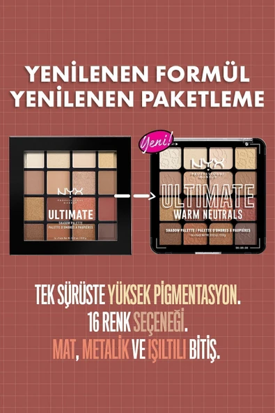 Göz Farı Paleti - Ultimate Shadow Pallette Warm Neutrals 800897017644 - 3