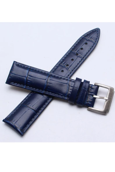 Deri Kordon Kayış Kordon Saat Kordon Siyah 22 Mm - 3