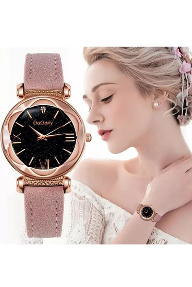 Kadın Kol Saati Pembe Renk - Resim 3