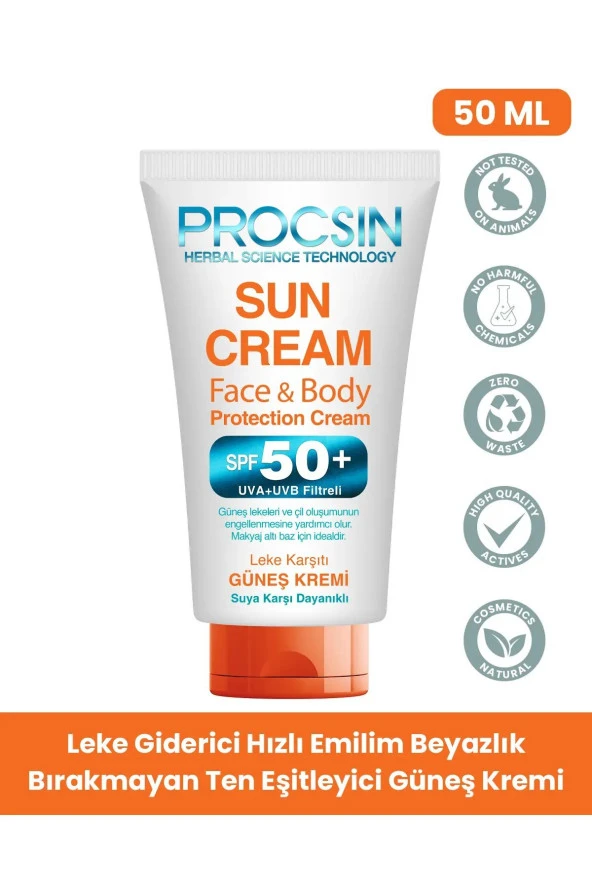 Yüksek Uv Korumalı Koyu Leke Önleyici Spf 50 Güneş Kremi 50 ml