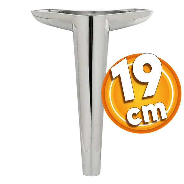 Piko Lüks Mobilya Kanepe Tv Ünitesi Konsol Koltuk Ayağı 19 Cm Parlak Krom Ayakları