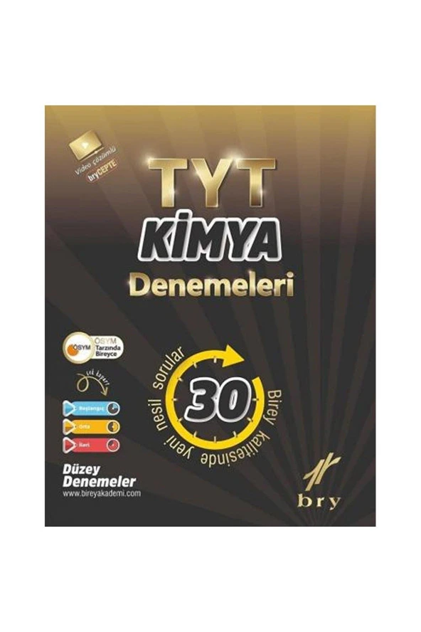 BİREY TYT BRANŞ DENEMELERİ KİMYA 30 LU