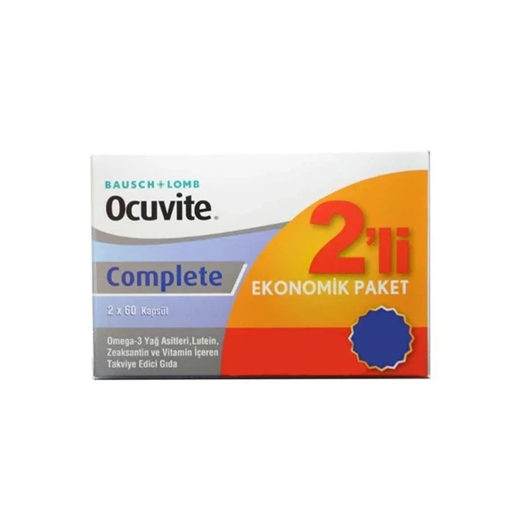 Ocuvite Complete Balık Yağı 60 Kapsül 2'li