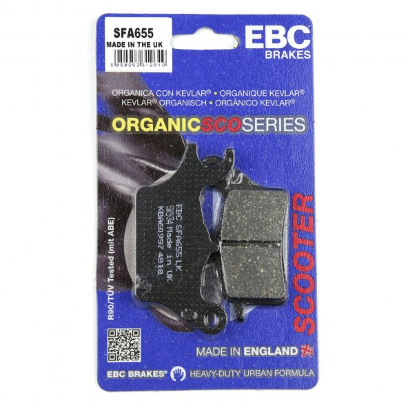 Yamaha Tricity 125 Ön Fren Balatası Sağ Ebc Sfa655 Balata