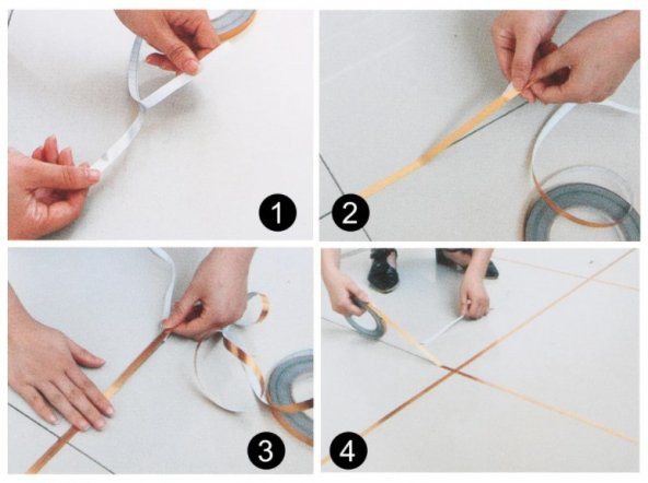 3B Trend 0.5 cm 50 Metre Gri Fayans Arası Şerit Bant - 4