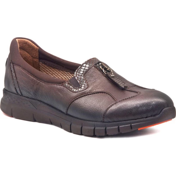 FORELLİ LİLYUM 29444 KEMİK ÇIKINTISI KADIN DERİ AYAKKABI - Resim 5