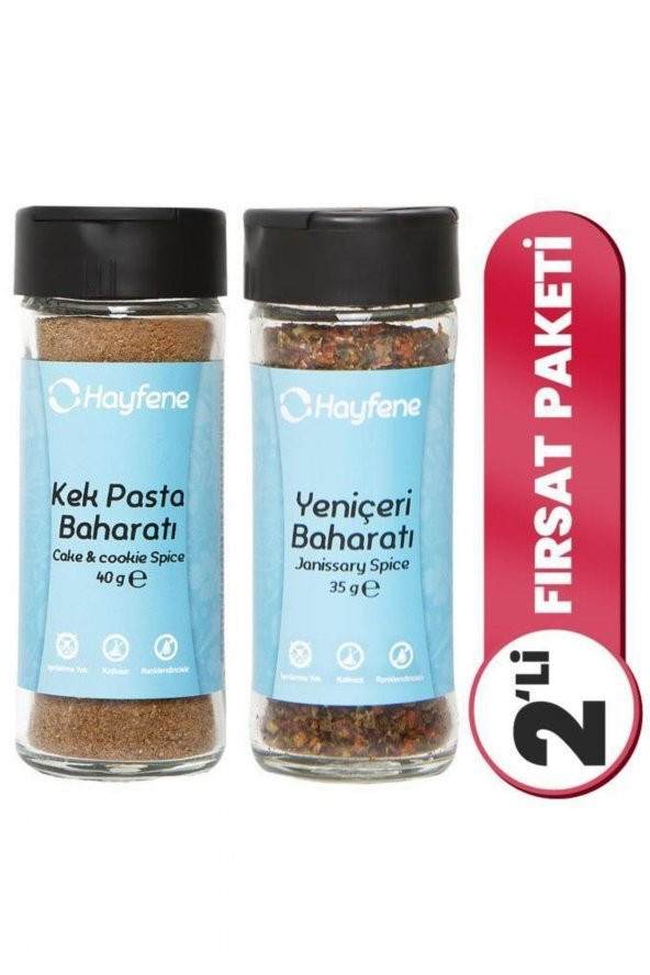 Kek Pasta Baharatı Ve Yeniçeri Baharatı 2li Baharat Seti