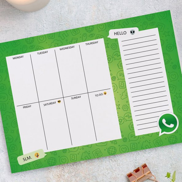 Haftalık Planner - WhatsApp - 2