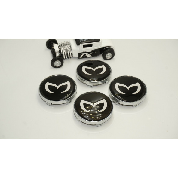 Mazda Batman Logo Jant Göbeği Kapak Seti 60mm - 2