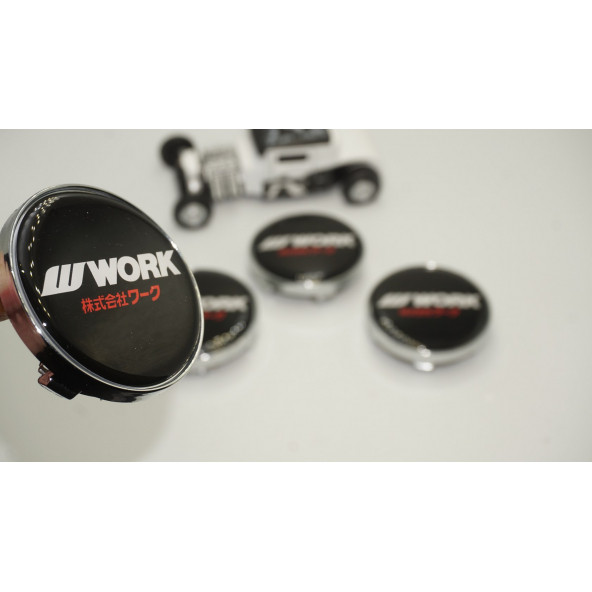 Work Logo Jant Göbeği Kapak Seti 60mm