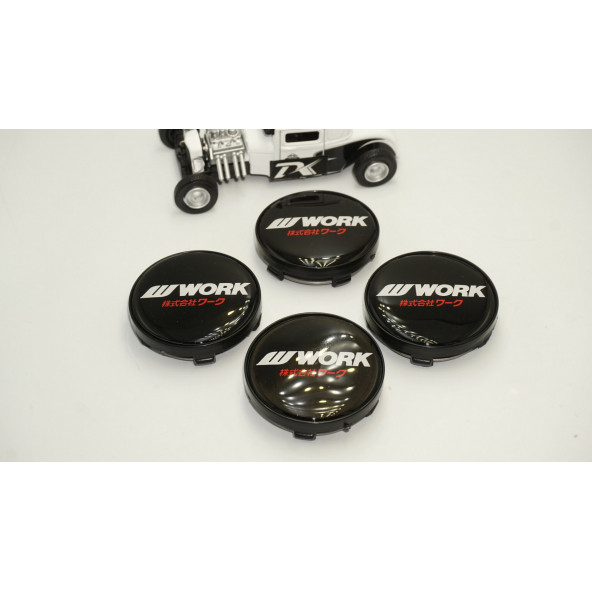 Work Logo Jant Göbeği Kapak Seti 60mm - Resim 2