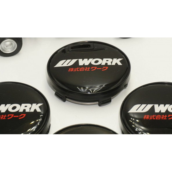 Work Logo Jant Göbeği Kapak Seti 60mm - Resim 3