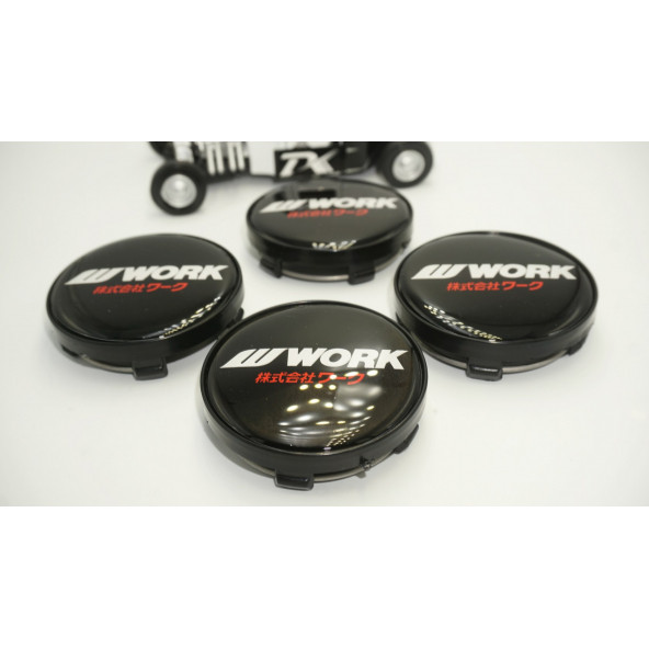 Work Logo Jant Göbeği Kapak Seti 60mm - Resim 4