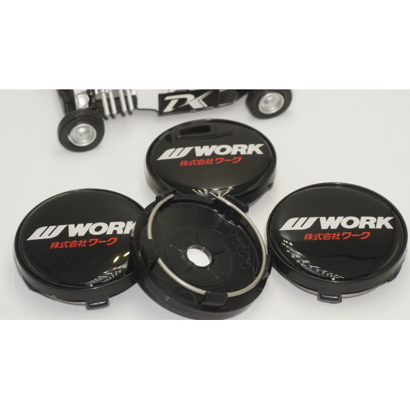 Work Logo Jant Göbeği Kapak Seti 60mm - Resim 5