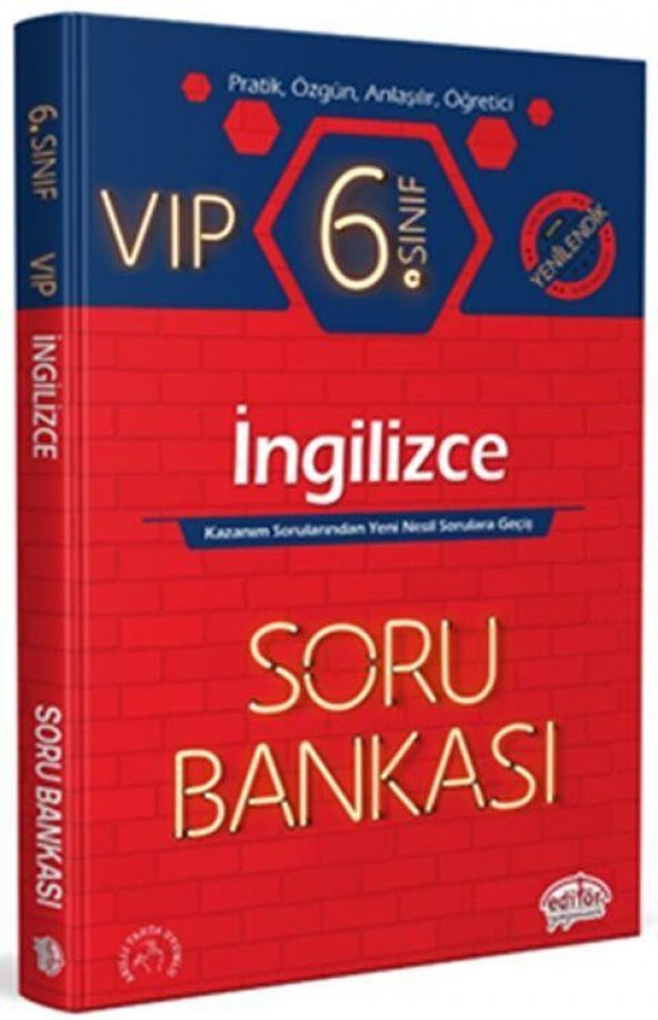 6.Sınıf Vip İngilizce Soru Bankası Editör Yayınları