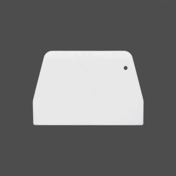 Beyaz Dikdörtgen Hamur Kazıyıcı 10,5x15,5 cm (5,Lİ)  - V