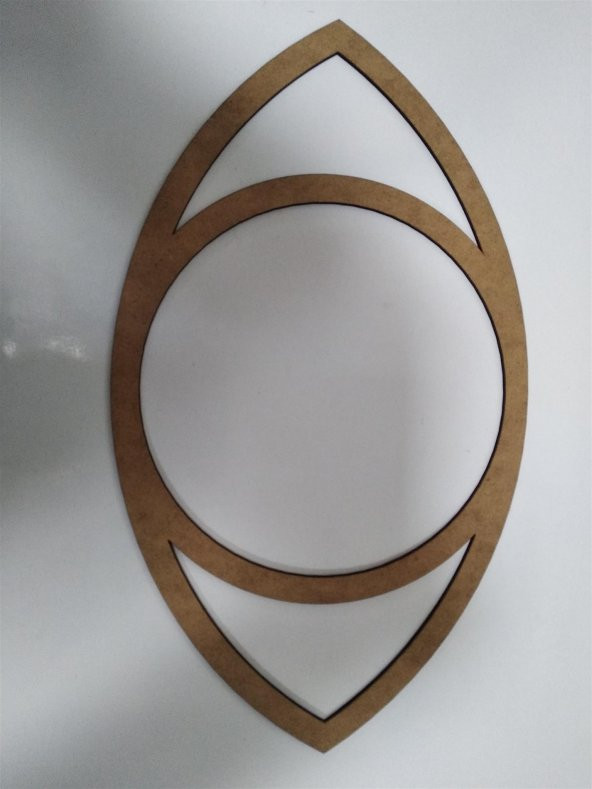 Göz Şekilli MDF (Makrome Kasnak) 40x23 Cm 10 Adet - 1