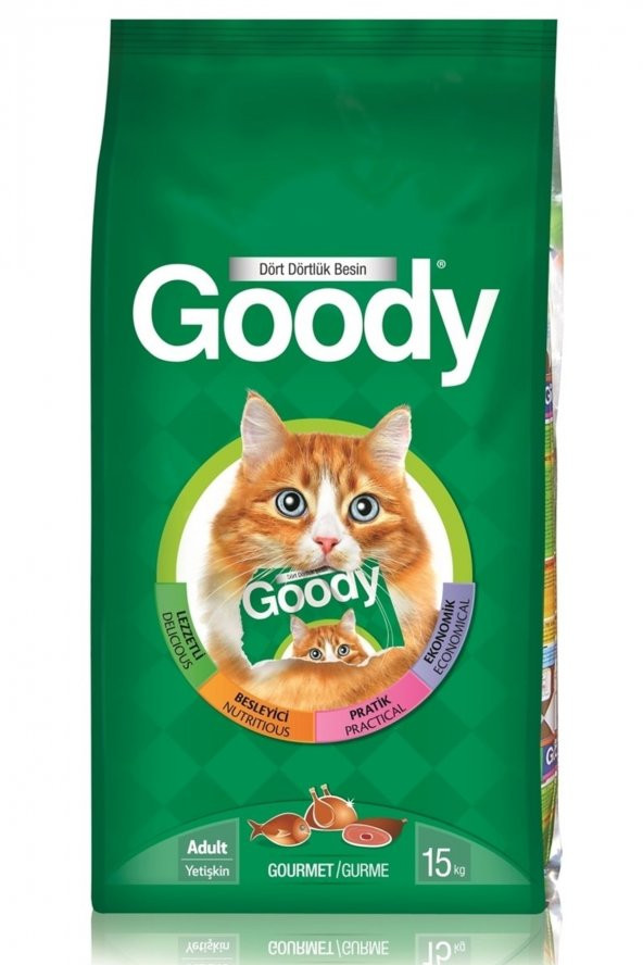 Goody Gurme Renkli 15 kg Yetişkin Kuru Kedi Maması