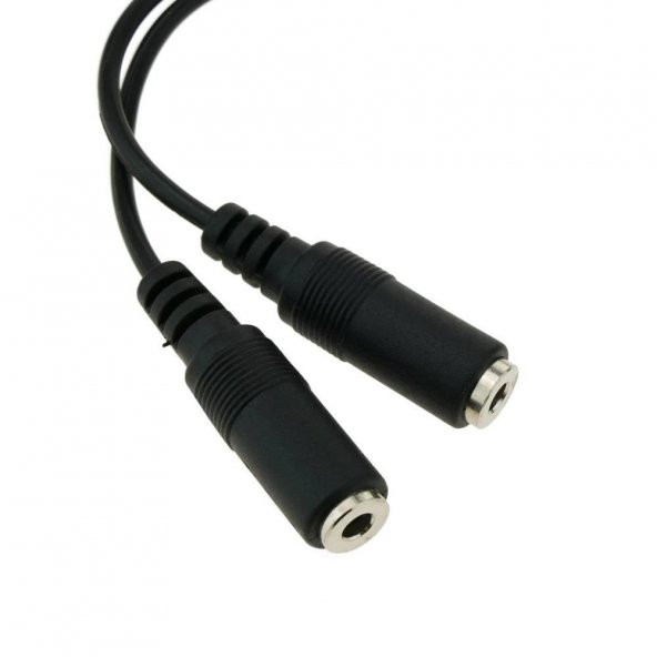 3.5 mm Stereo 4 Boğumlu (TRRS) Dişi - Dişi Ara Kablo 15 cm - 1