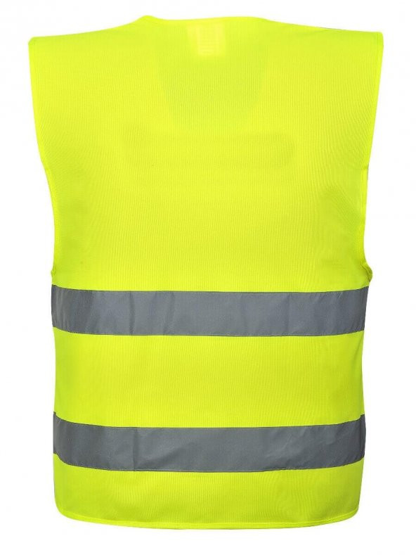 Portwest Fosforlu İkaz Yeleği 140 Gram - Reflektörlü Güvenlik Yeleği - 2