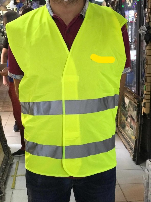 Portwest Fosforlu İkaz Yeleği 140 Gram - Reflektörlü Güvenlik Yeleği - 3