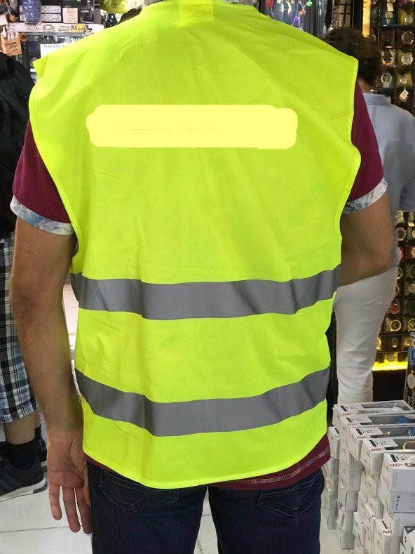 Portwest Fosforlu İkaz Yeleği 140 Gram - Reflektörlü Güvenlik Yeleği - 4