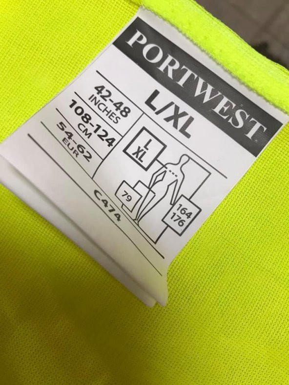 Portwest Fosforlu İkaz Yeleği 140 Gram - Reflektörlü Güvenlik Yeleği - 5