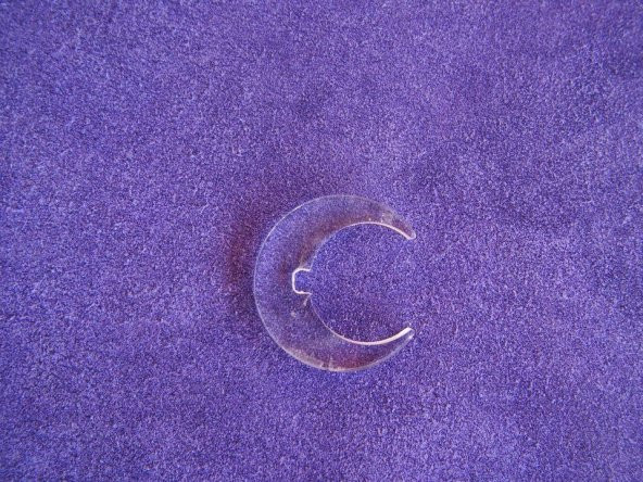 Yarım Hilal Şeklinde Plastik Parça 150 Adet - Resim 2