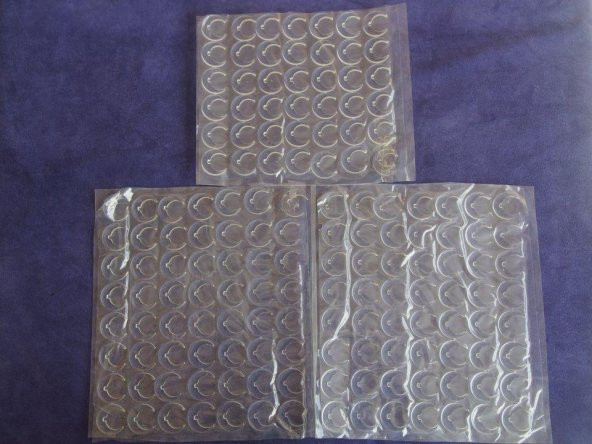 Yarım Hilal Şeklinde Plastik Parça 150 Adet - Resim 4