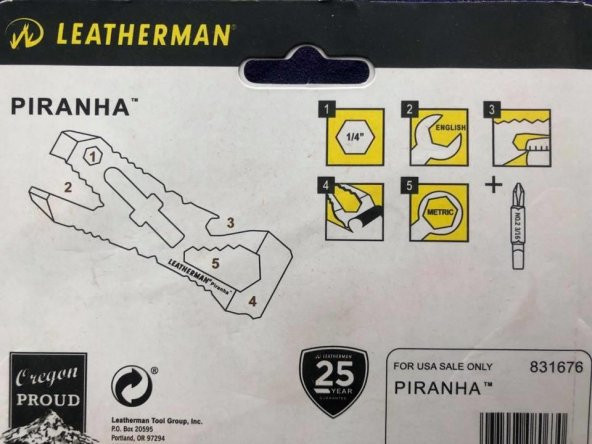 Leatherman PIRANHA Çok Amaçlı Cep Tamir Alet Seti - 3