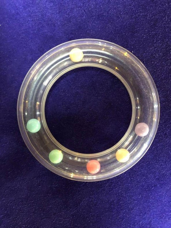 Şeffaf Plastik Bebek Çıngırak 80mm - Bebe Çıngırağı - 2