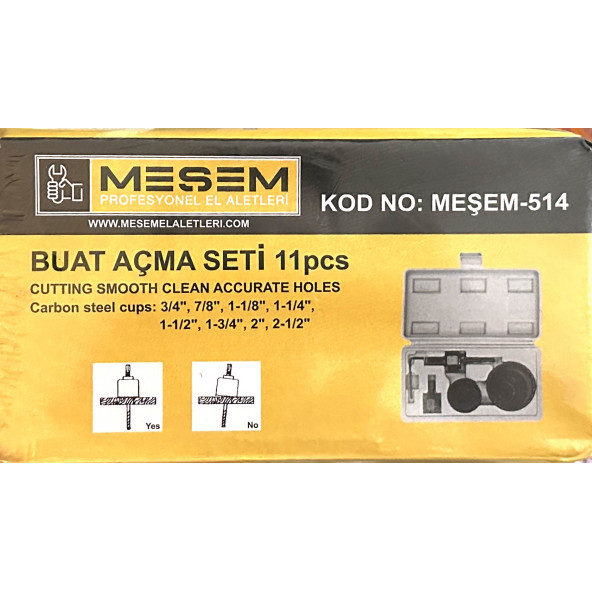 Meşem 514 Buat Açma Seti Takımı 11 Parça - 2