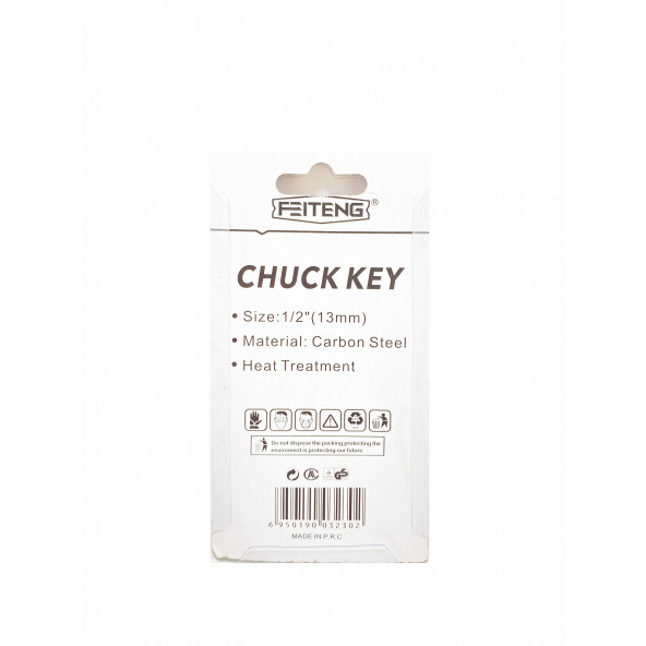 Feiteng Matkap Mandren Anahtarı 13 MM 1/2" Kauçuk Kaplama - 3