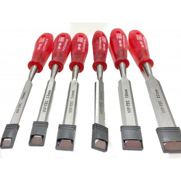 Vip-Tec İskarpela Düz Uçlu Ahşap Oyma Yontma Seti Takımı 6 Parça - 2