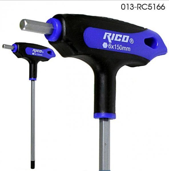 Rico T Tipi Düz Alyan Allen Anahtarı Altıgen 6x150 Mm 013-Rc5166