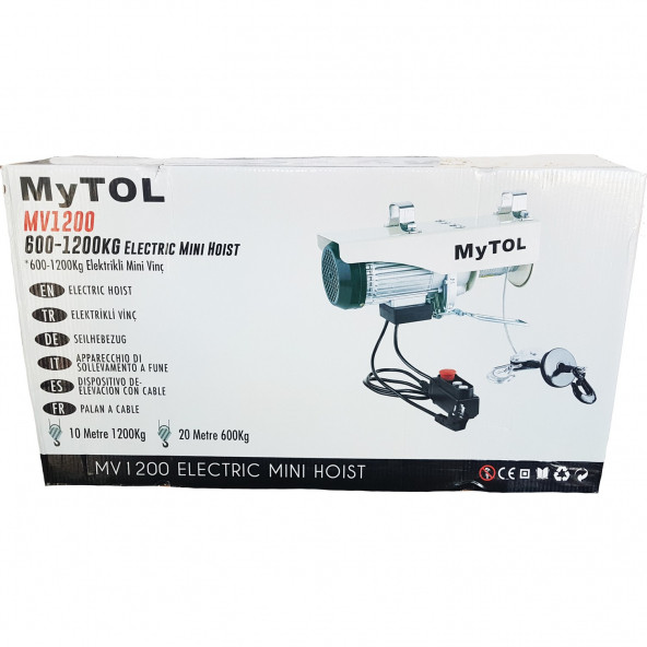 Mytol MV1200 Elektrikli Vinç 600/1200 KG Calaskal - 2