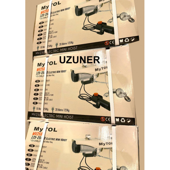 Mytol Mv250 Elektrikli Mini Vinç Caraskal 125/250 Kg Taşıma - 4
