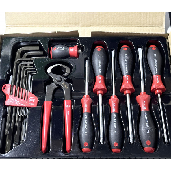 Bosch Wiha Set Yıldız Düz Tork Tornavida Kerpeten Allen Takımı - 4