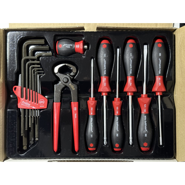 Bosch Wiha Set Yıldız Düz Tork Tornavida Kerpeten Allen Takımı - 8