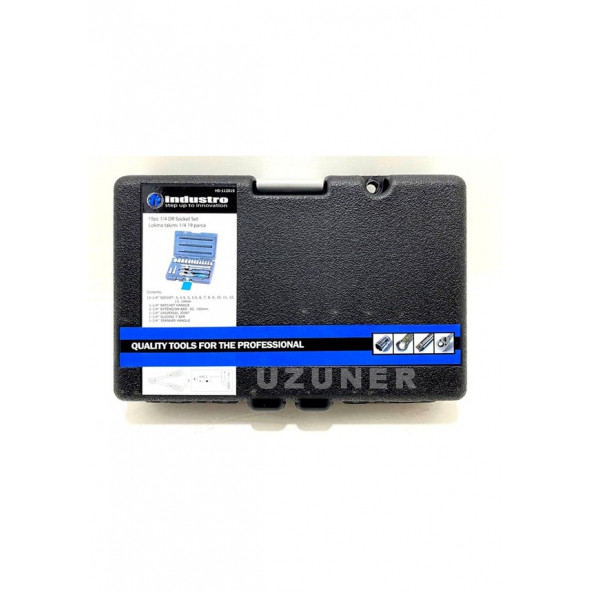 Industro Lokma Takımı 1/4" inç Cırcır Seti Mini 19 Parça - 3