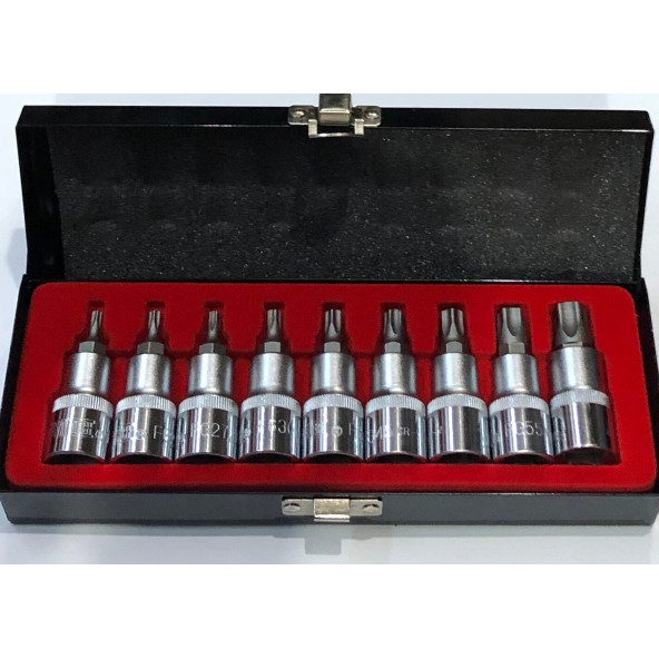 Alfa Tech 1/2" Yıldız Tork Bits Soket Lokma Ucu Takımı Seti 10 P - 2