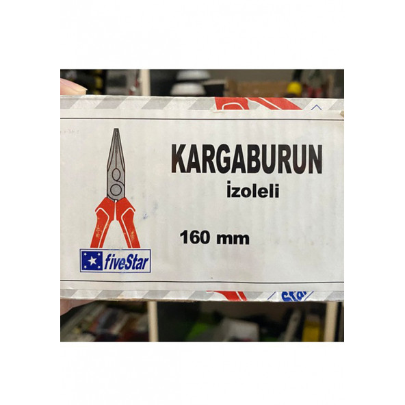 Fivestar Elektrikçi İzoleli Düz Uçlu Kargaburun 160 MM Kargaburnu - 4