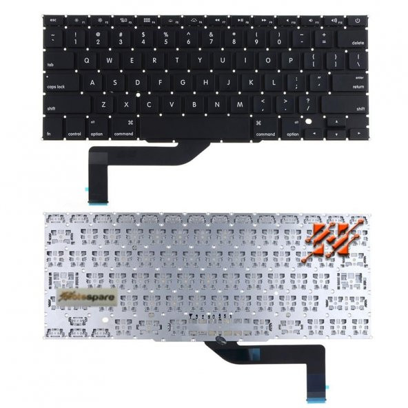 Apple MacBook Pro MC976 Uyumlu Laptop Klavye Siyah TR