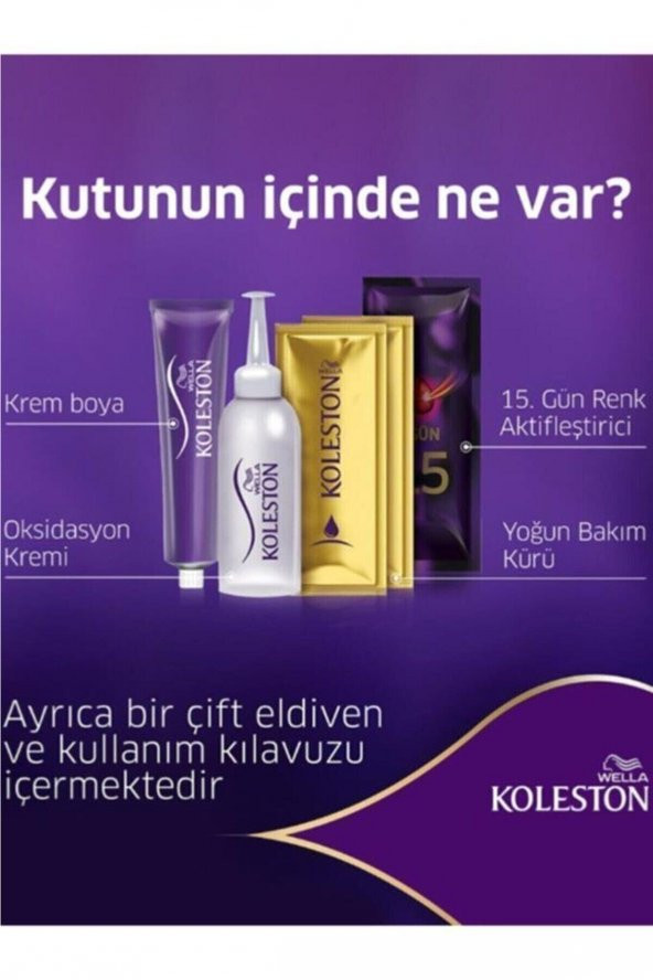 Koleston Set Kışkırtıcı Kahve Saç Bıyası 5/37 - 2