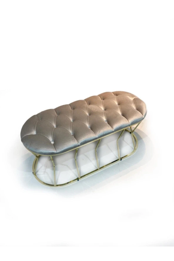 Metal Ayaklı Lüks Puf Bench Koltuk