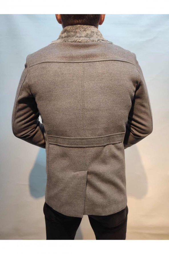 Peluş Yaka Spor Kaşe Kaban Yeni Sezon Sınırlı Üretim - 7