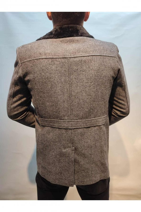 Peluş Yaka Spor Kaşe Kaban Yeni Sezon Sınırlı Üretim - 11