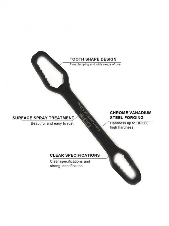 Evrensel Tork Anahtarı Çok Amaçlı Çift Başlıklı Torx Anahtar 6-13mm14-22mm