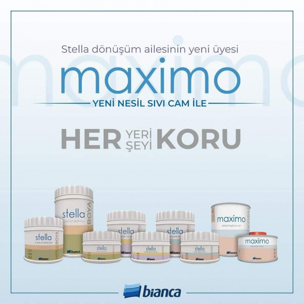 Bianca Stella Maximo Solvent Bazlı Sıvı Cam Parlak 0.5 Kg - 3