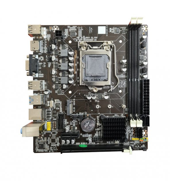 Turbox B75(H61) Sata,M2 Ddr3 1600MHz Usb 3.0 Vga Hdmi Ses G.Lan 1155P 2.3.Gen Anakart - 3